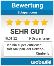 Bewertungen zu sukipan.com