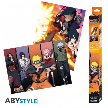 NARUTO SHIPPUDEN - Set 2 Chibi Posters - Groups (52x38) (ABYstyle)