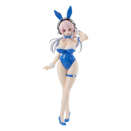 Super Sonico BiCute Bunnies PVC Statue Super Sonico Blue Rabbit Ver. (Furyu)