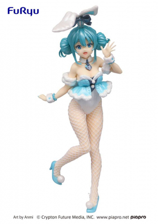 Hatsune Miku BiCute Bunnies PVC Statue Hatsune Miku White Rabbit Pearl Color ver. (FuRyu)