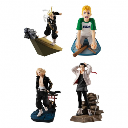 Tokyo Revengers Petitrama Series 8 cm Toman Heroic Scenes Sortiment (4) (MegaHouse)