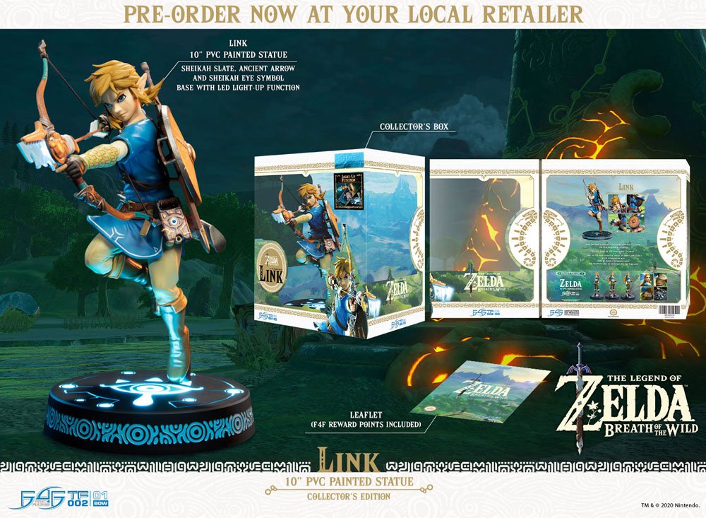 The Legend Of Zelda Breath Of The Wild Pvc Statue Link Collector S Edition First 4 Figures Anime Figuren Online Kaufen