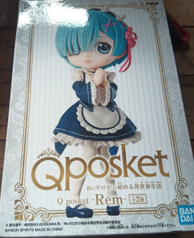 Banpresto - Re Zero Figurine - Rem Q-Posket (Ver. B) (Banpresto) - PREOWNED