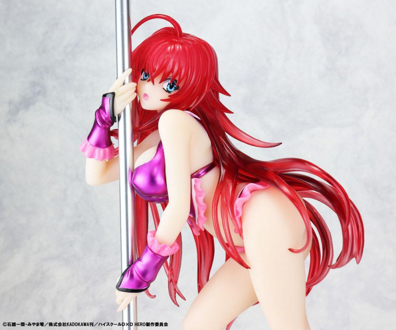 High School DxD Statue 1/7 Rias Gremory Pole Dance Ver. Purple Color