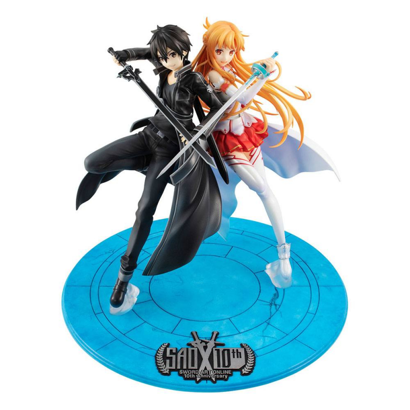 Sword Art Online PVC Statue Lucrea Kirito & Asuna 10th Anniversary (MegaHouse)