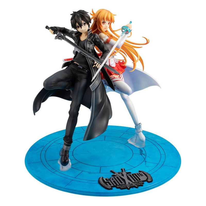 Sword Art Online PVC Statue Lucrea Kirito & Asuna 10th Anniversary (MegaHouse)