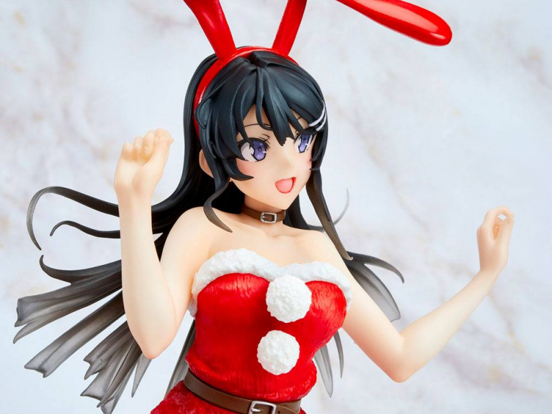 Rascal Does Not Dream of Bunny Girl Senpai Coreful PVC Statue Mai Sakurajima Bunny Christmas Ver. (Taito)
