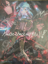 Sword Art Online 2 - signiertes Board